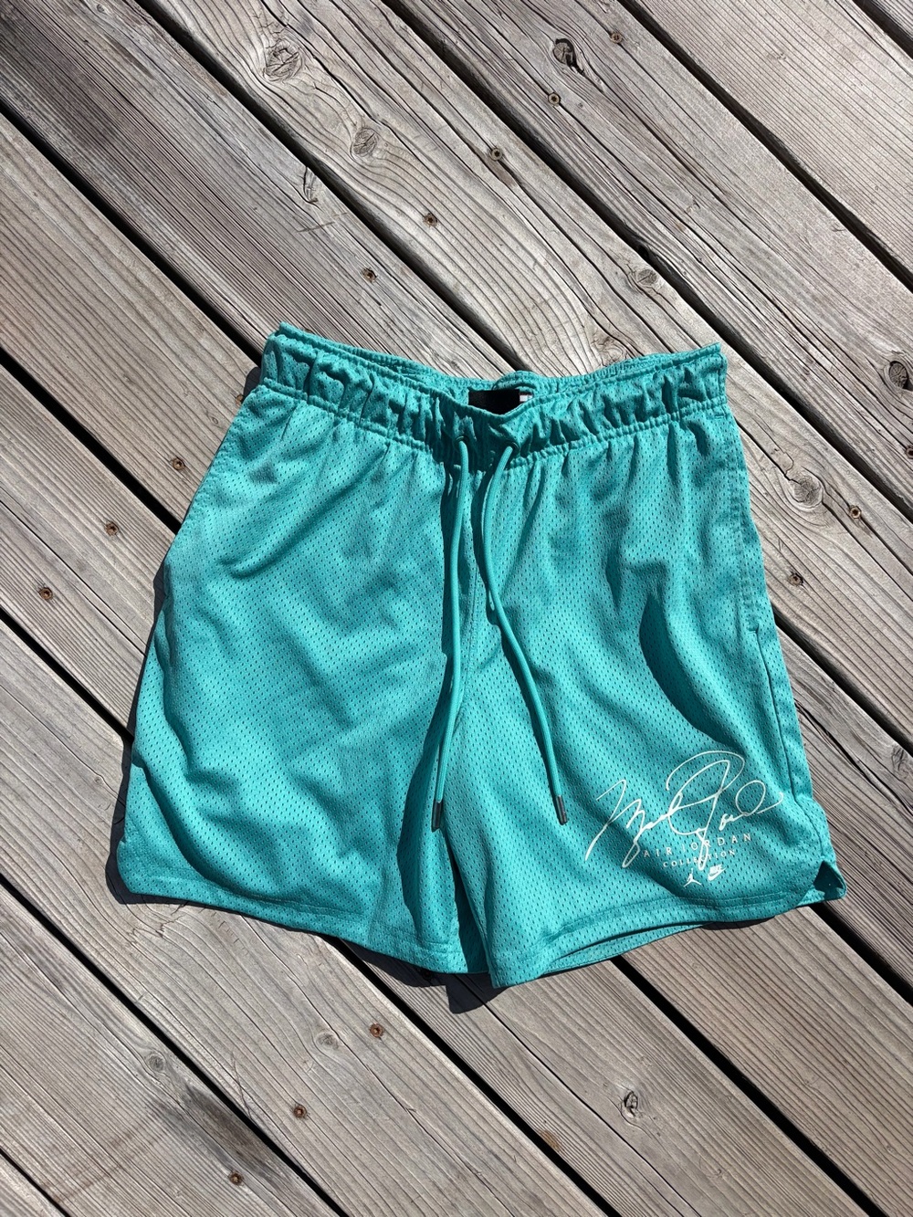 Jordan Women's Turquoise Athletic Mesh Shorts